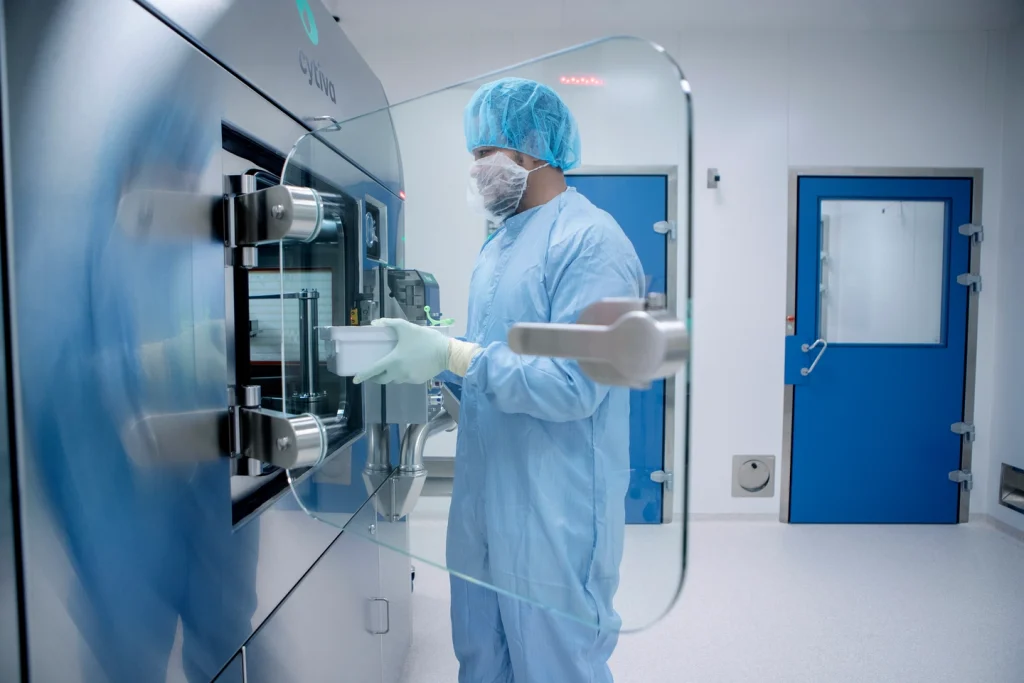 Sterile vials of SOL-116 prepared during Fill & Finish process